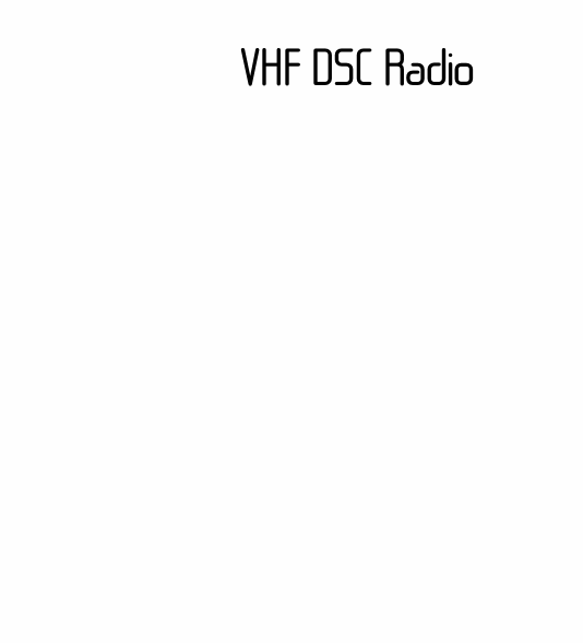 VHF DSC Radio
